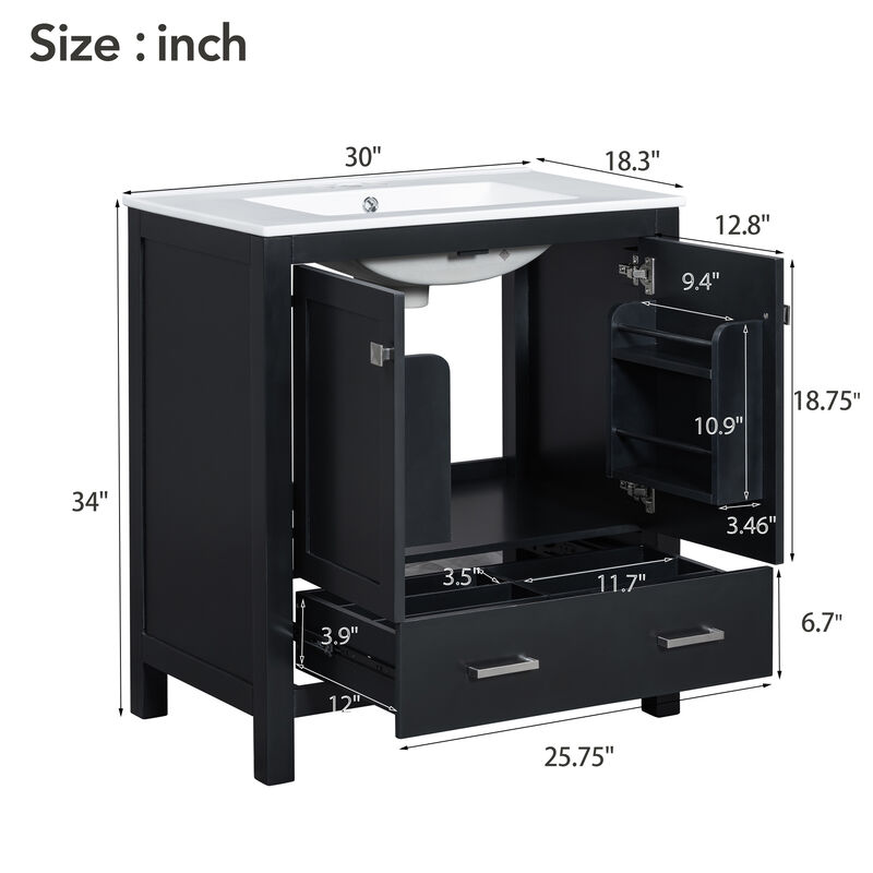 Merax Bathroom Vanity with Single Sink