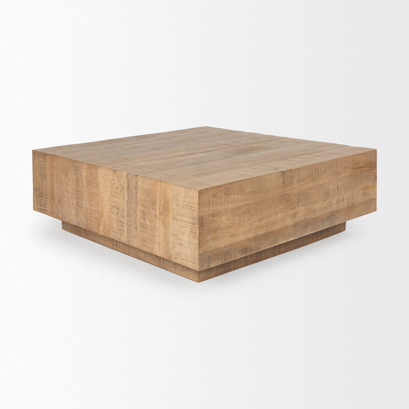 Hayden Light Brown Square Coffee Table