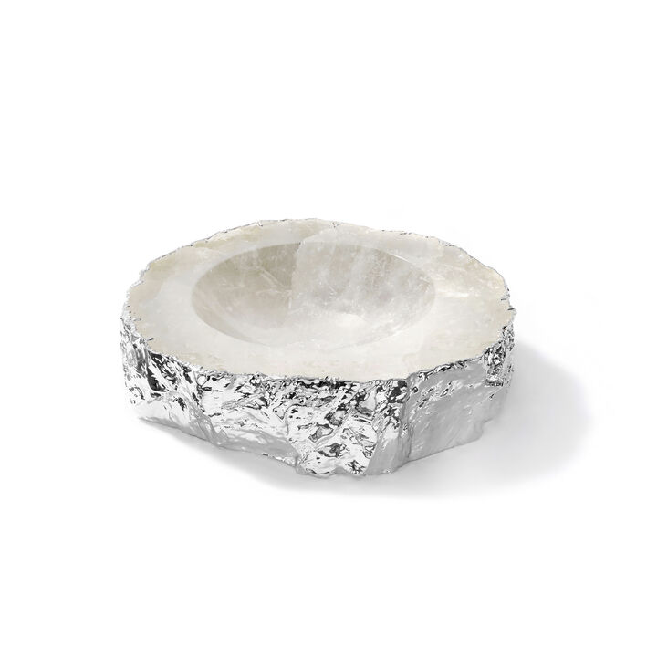 Casca Bowl, Crystal & Silver