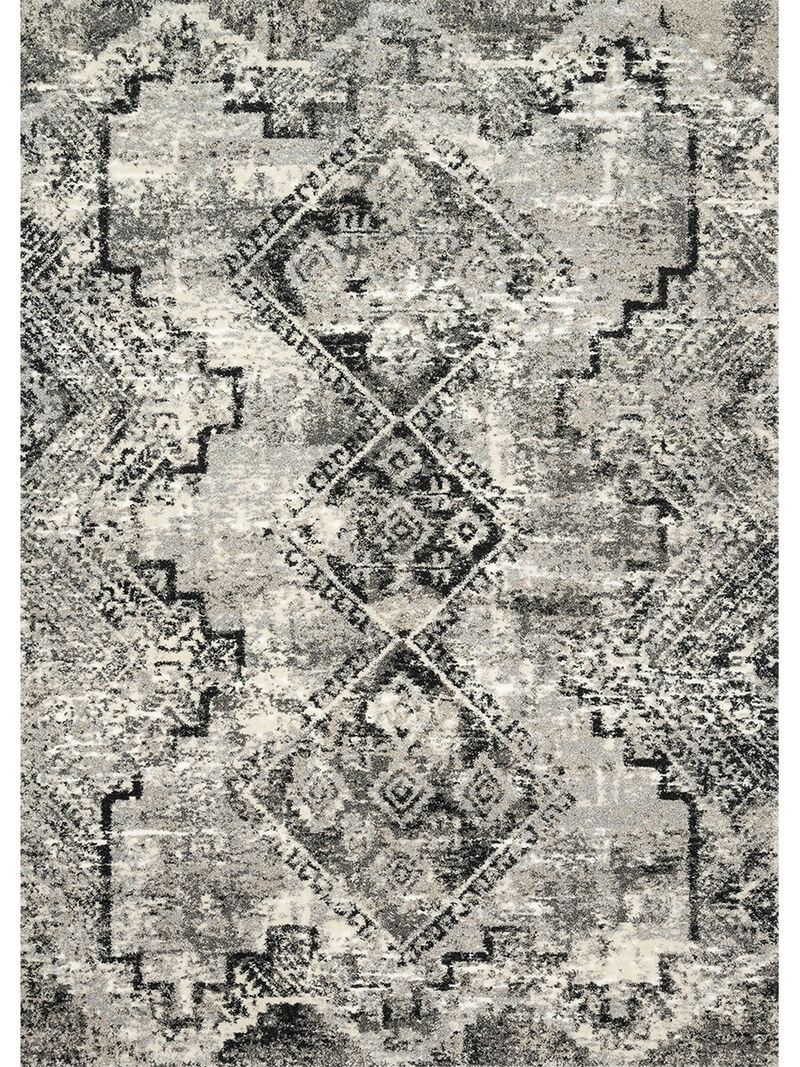 Viera VR10 Grey/Black 3'10" x 5'7" Rug
