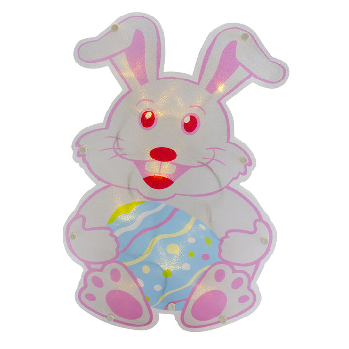 14" Battery Operated LED Lighted Easter Bunny Window Silhouette