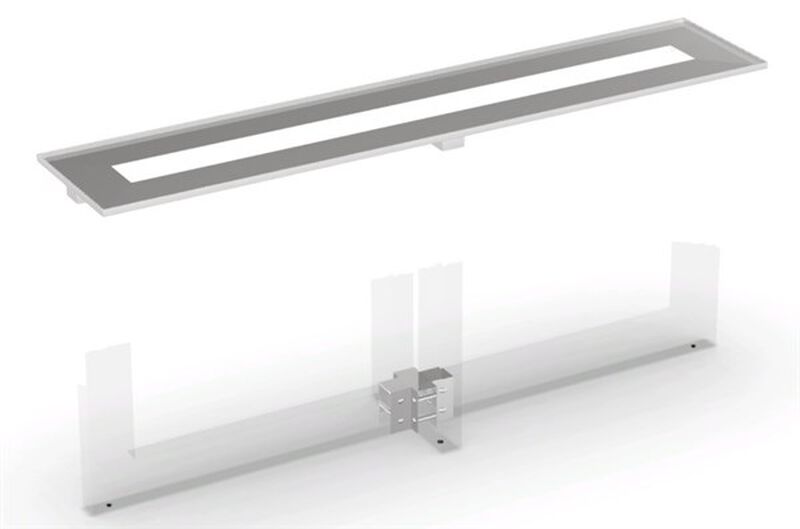 Nova Console Table with Glass Top