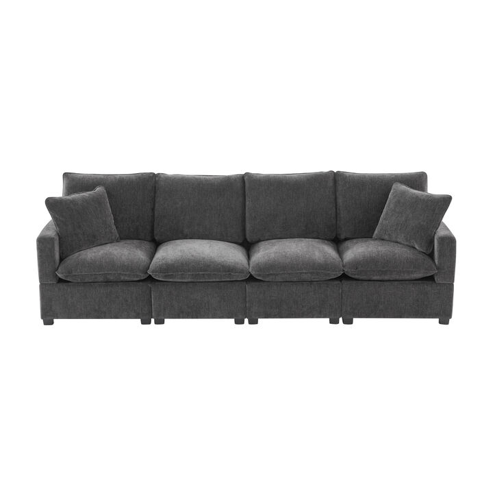 Merax 4-Seat Chenille Sectional Sofa Couch