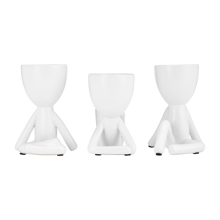 Sitting Human Figurines Set