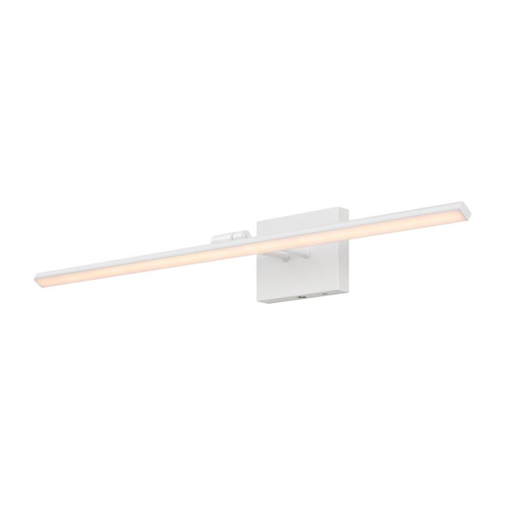 Santino 28" Modern Minimalist Swivel Integrated Dimmable LED Rechargeable Picture Light with Touch Sensor