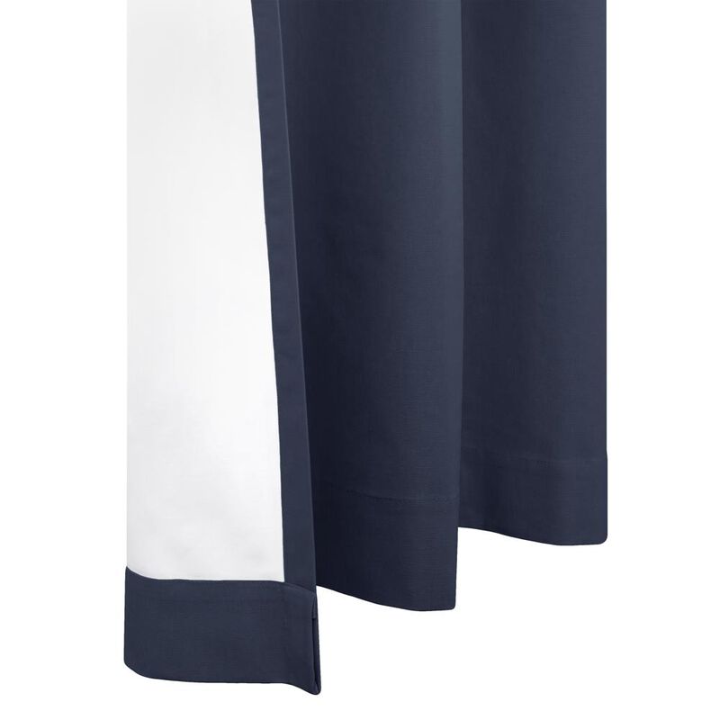 Thermalogic Weathermate Topsions Room Darkening Provides UV Protection Curtain Panel Pair Each 40" x 84" Navy