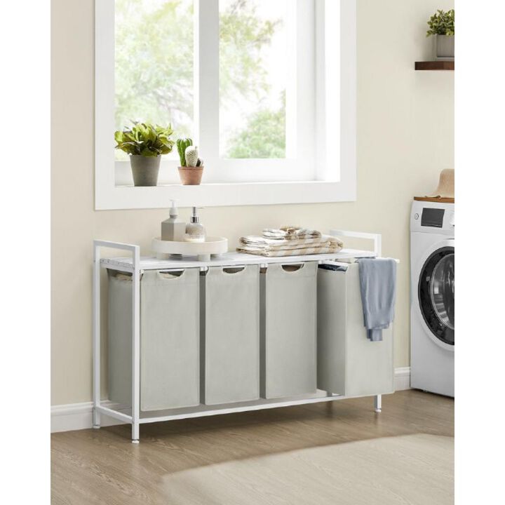 Laundry Hamper with Lid and Durable Construction for Easy Use