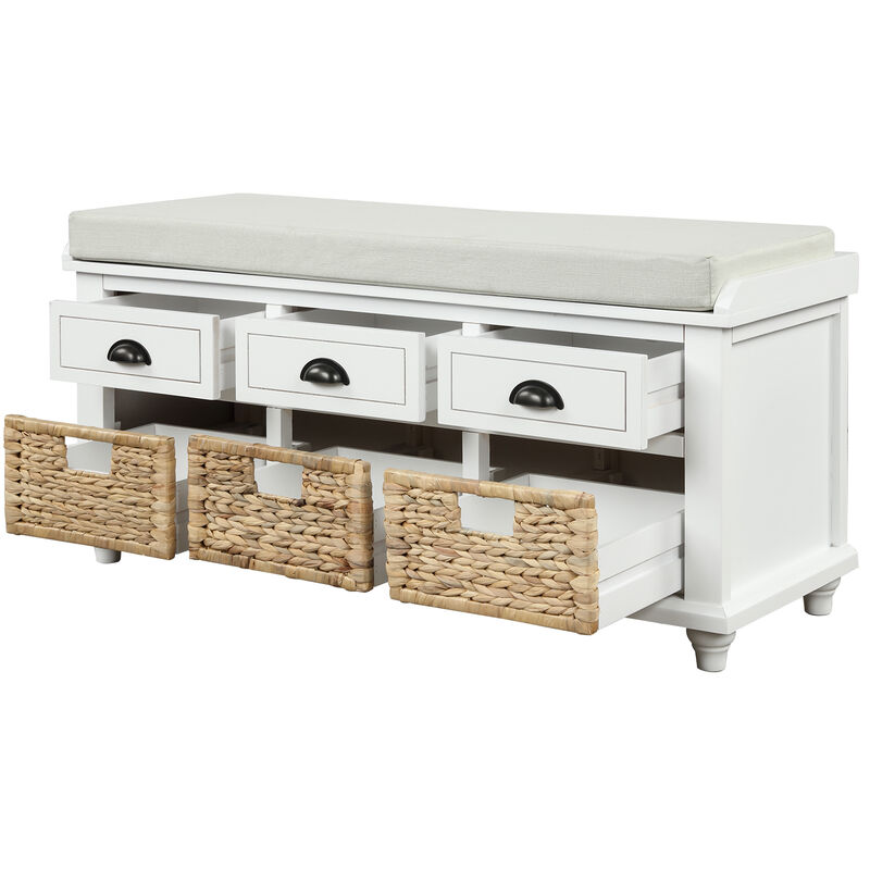 Merax Rustic Storage Bench