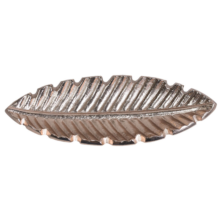 Handmade Decorative Bronze Color Coated 7.28 x 2.36 x 0.78 Inches Aluminium Tray 040AB BBH Home's