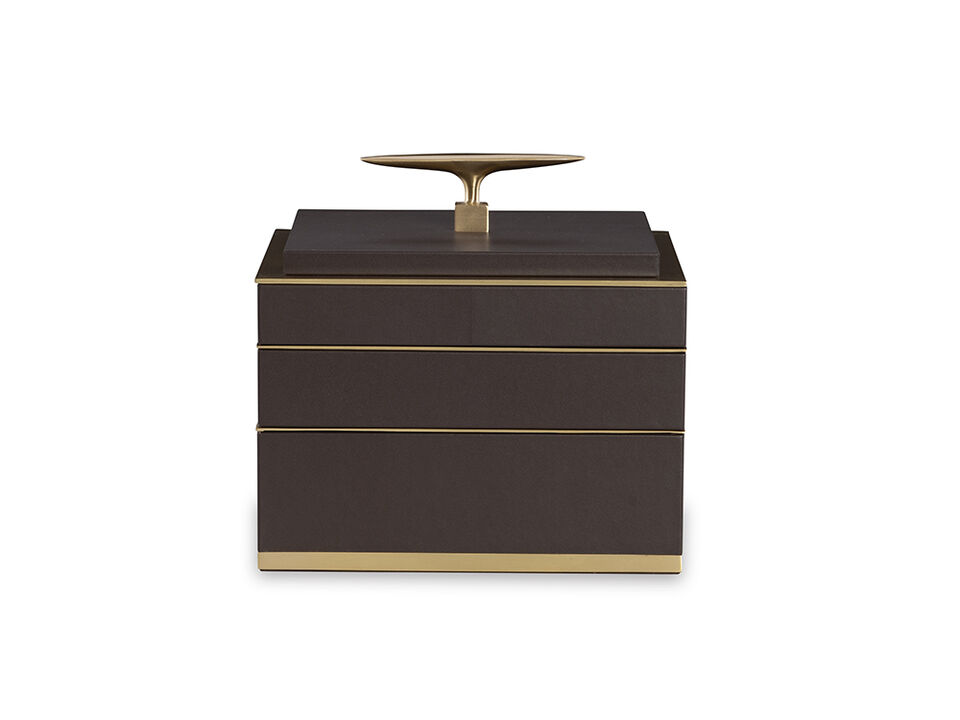 Brown Compartment Box