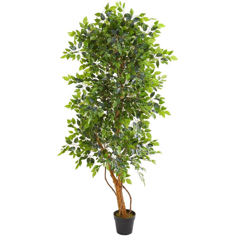 Nearly Natural 6-ft Elegant Ficus Artificial Tree