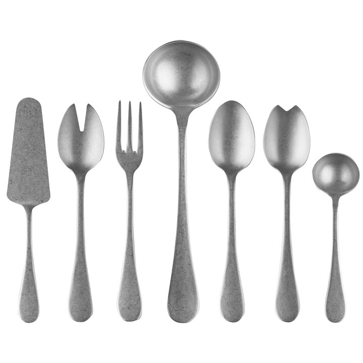 Vintage 7-Piece Serving Set in Silver