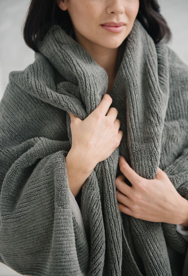 Ribbed Terry Bath Towels