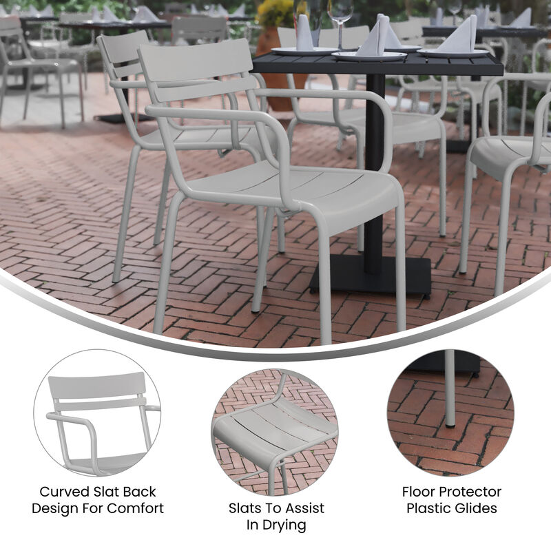 Metal Colorful Restaurant Chairs