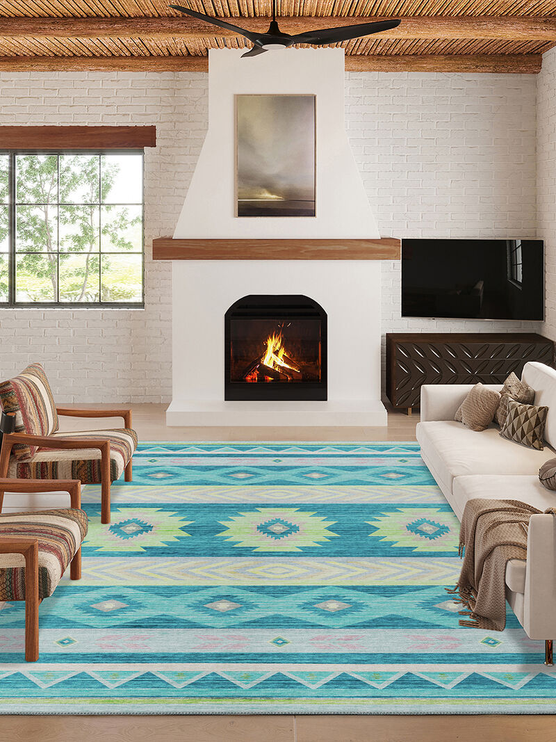 Phoenix PH3 Teal 3' x 5' Rug
