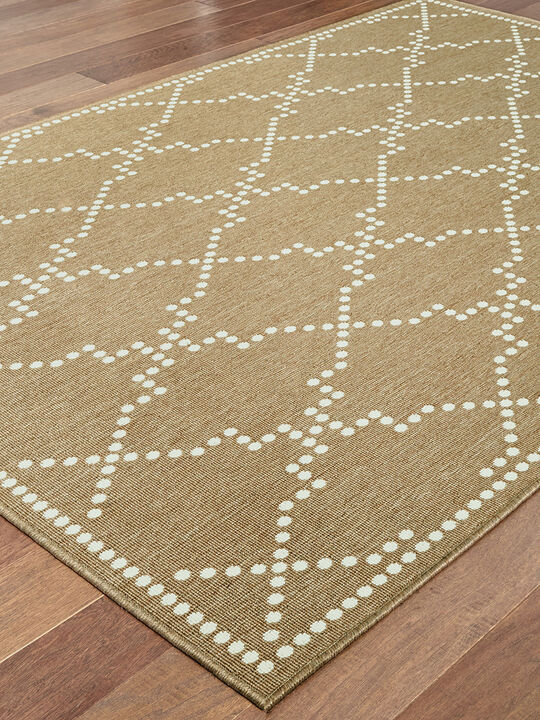 Marina 1'9" x 3'9" Tan Rug