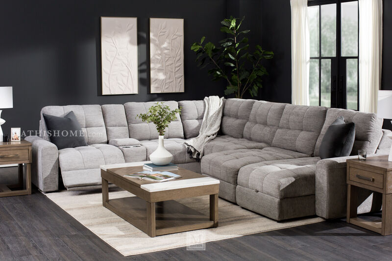 Slide 6-Piece Power Sectional