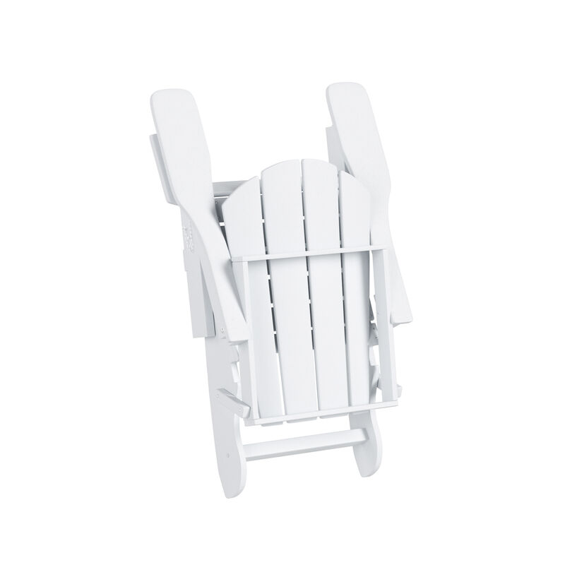WestinTrends Outdoor Patio Adirondack Chair with Side Table