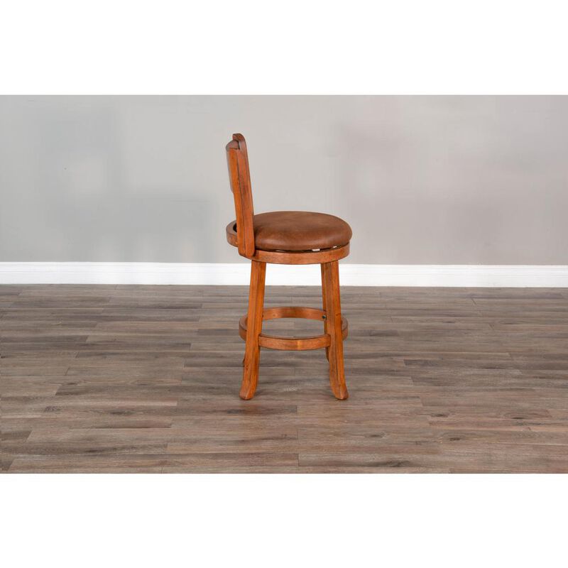 Sunny Designs Counter Swivel Barstool, Cushion Seat & Back