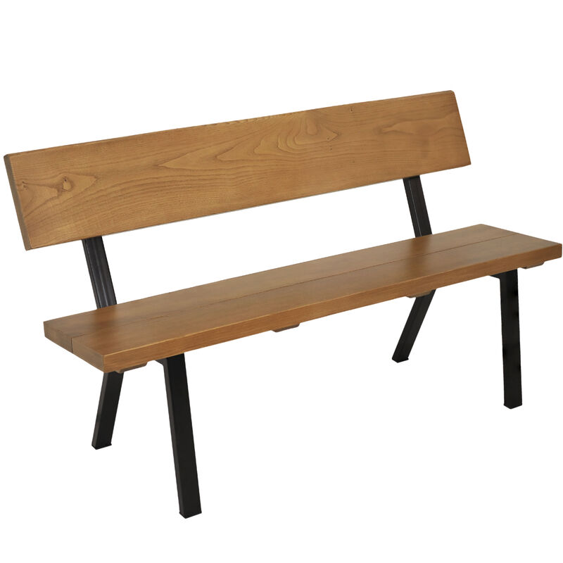 Sunnydaze 59" European Chestnut Patio Bench
