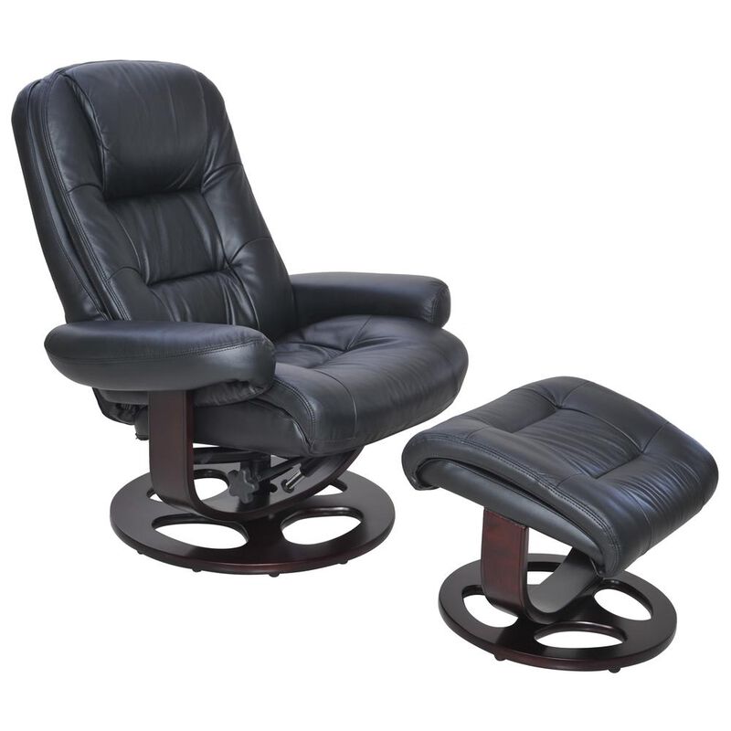 Barcalounger Jacque Swivel Pedestal Recliner w/Ottoman