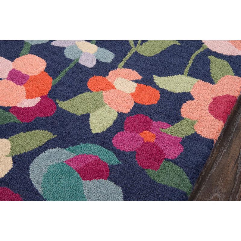 Momeni Casual Rectangle Area Rug, Navy, 8' X 10'