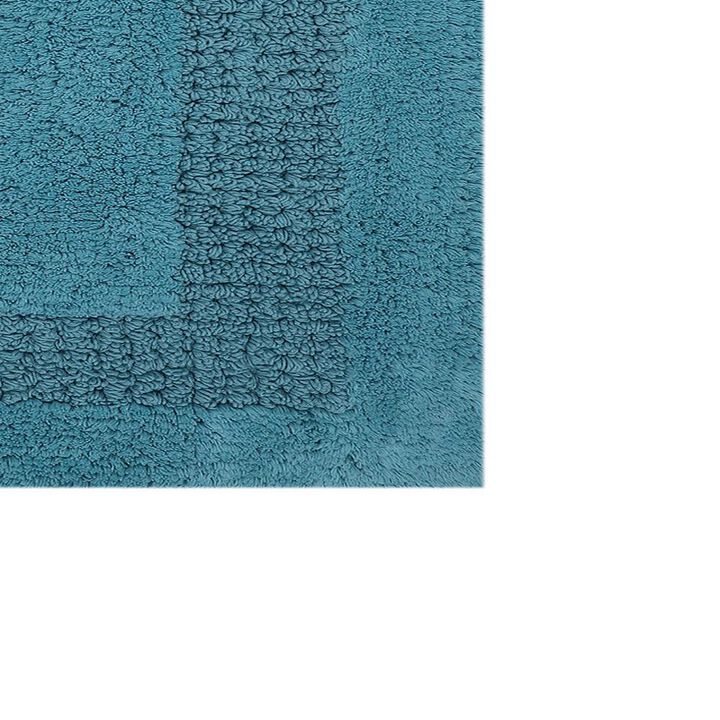 Beautiful Sculptured Chain Design Bath Rug With Anti Skid Latex Back Is Made Cotton Is Super Soft