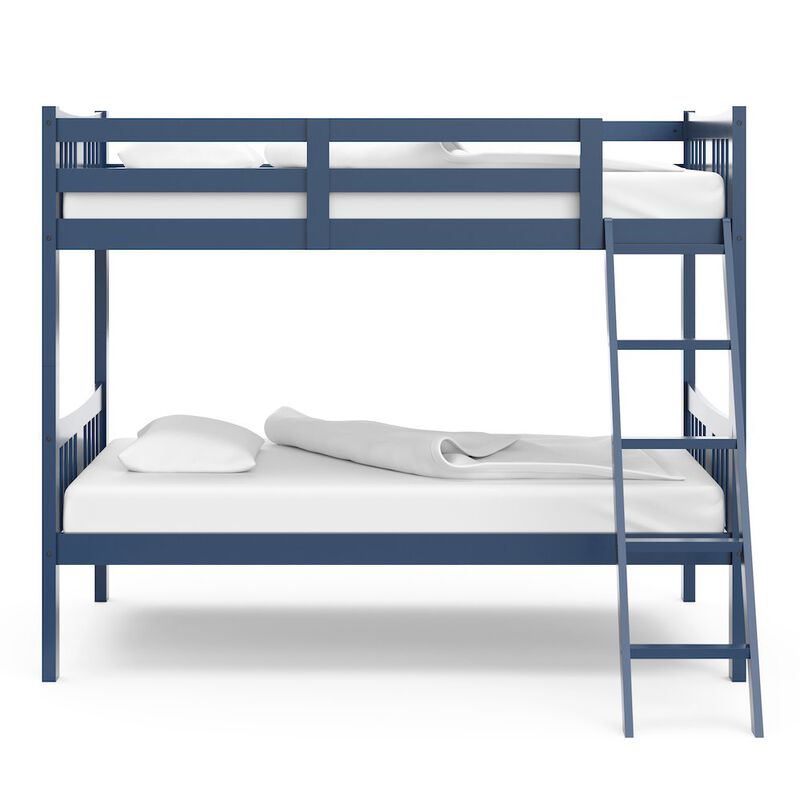Storkcraft Caribou Twin-over-Twin Bunk Bed (Navy)