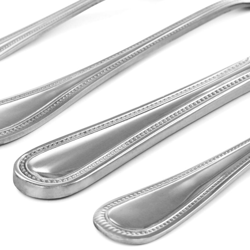 Oster 20 Piece Stainless Steel Flatware and Steak Knife Set