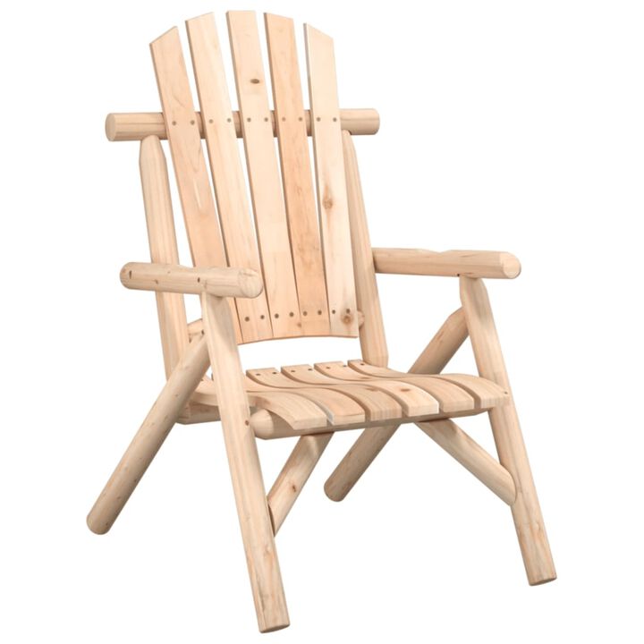 vidaXL Patio Chair 26.8"x33.9"x40.6" Solid Wood Spruce