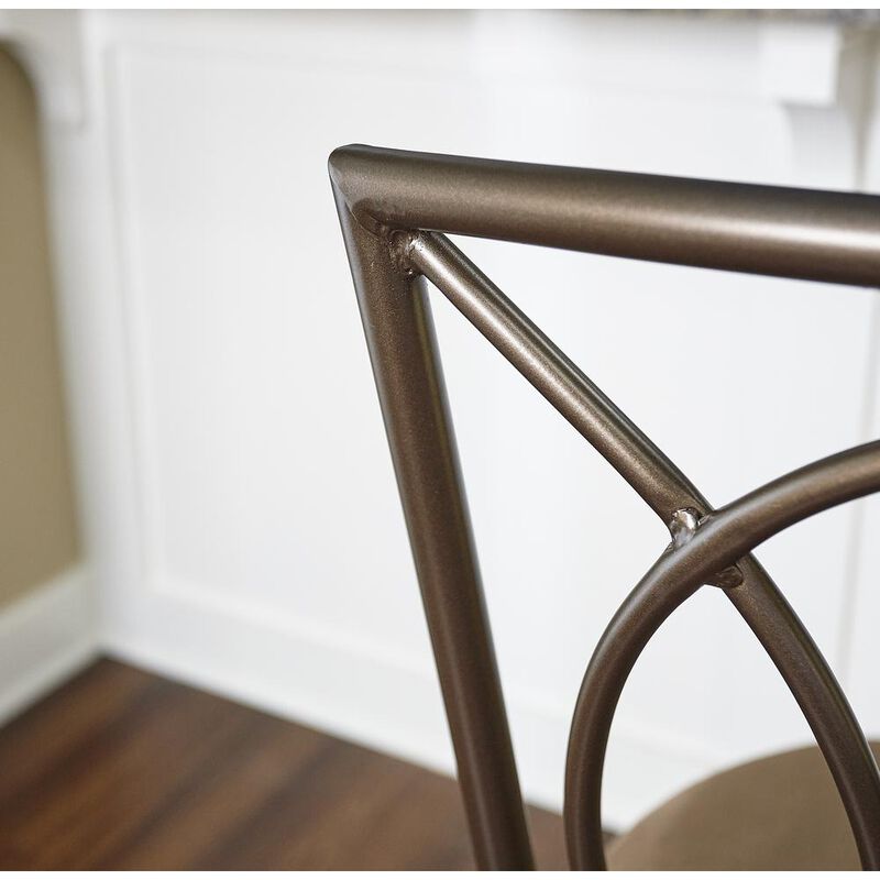 Powell Big and Tall Metal Crossed Legs Counter Stool