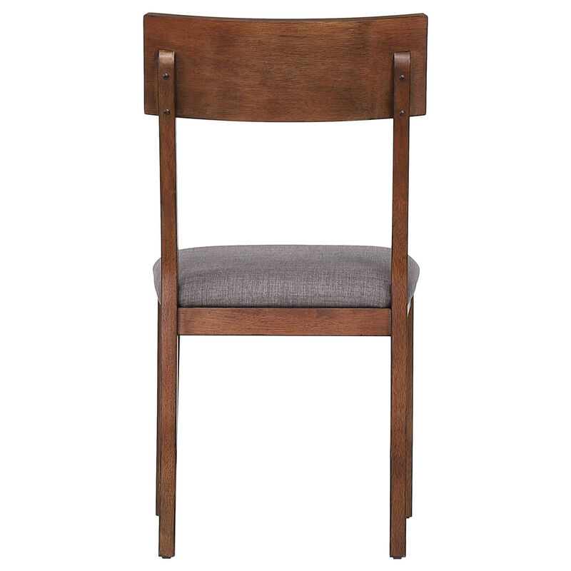 Mid Century Danish Walnut Upholstered Side Chair (Set of 2)