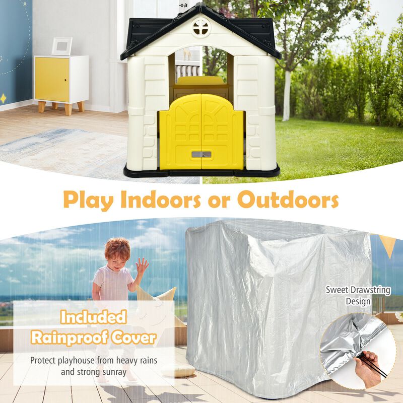 Kid"s Playhouse Pretend Toy House For Boys and Girls 7 Pieces Toy Set