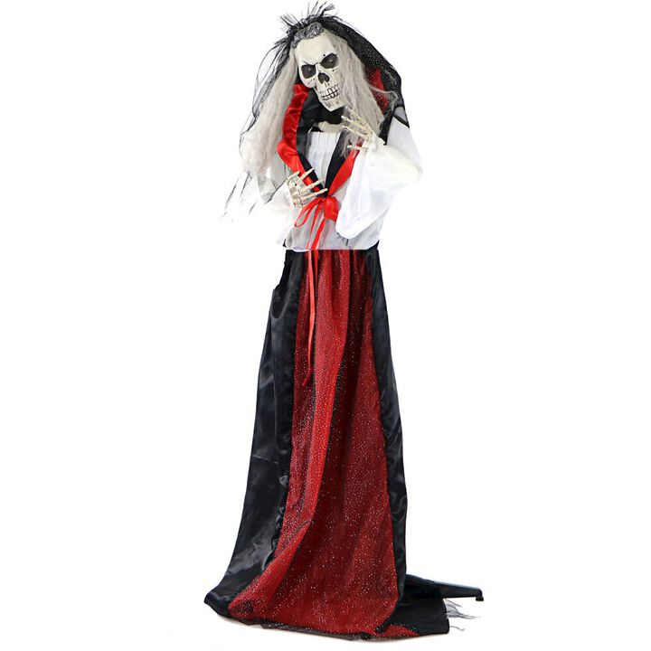 Haunted Hill Farm 65 Standing Bride with Lights, Sound, Moving Arms