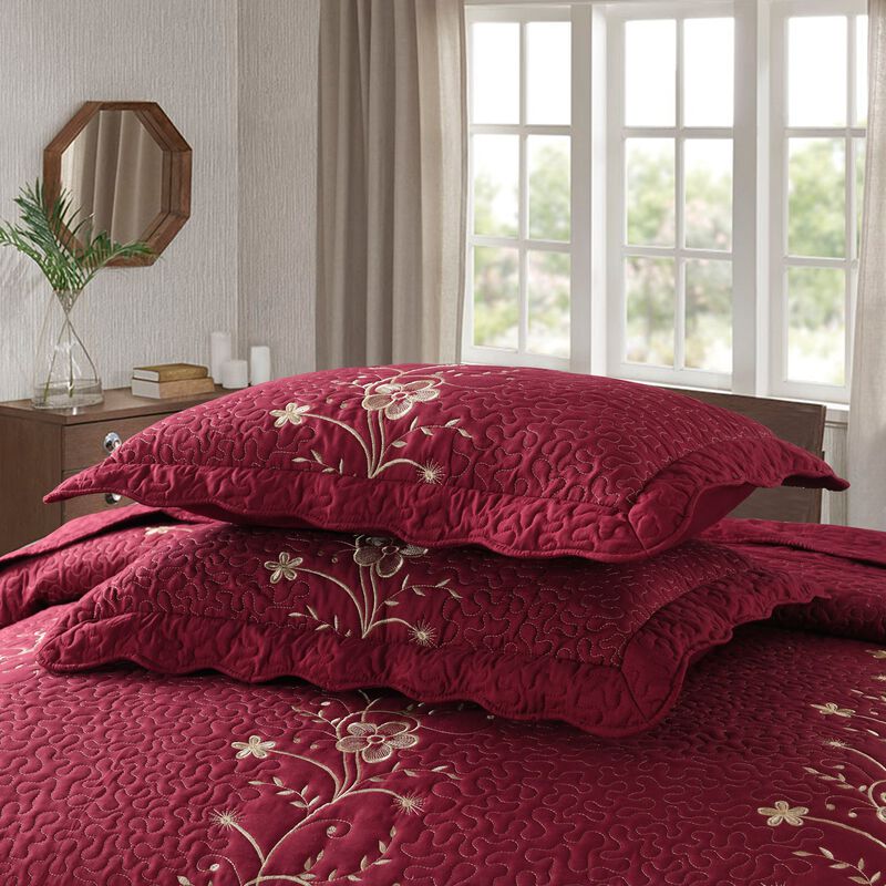 MarCielo 3 Piece Lightweight Bedspread Quilt Set Lapaz