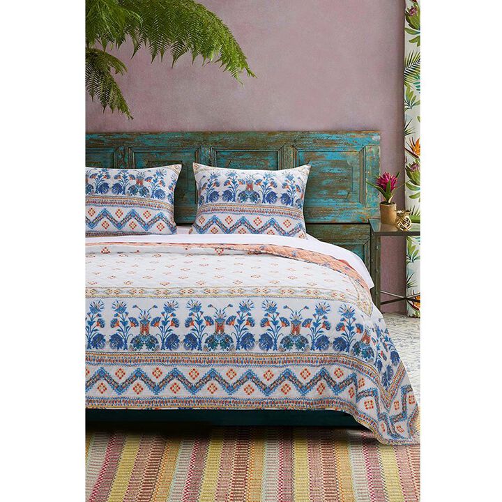 Barefoot Bungalow Aleena Reversible Quilt And Pillow Sham Set
