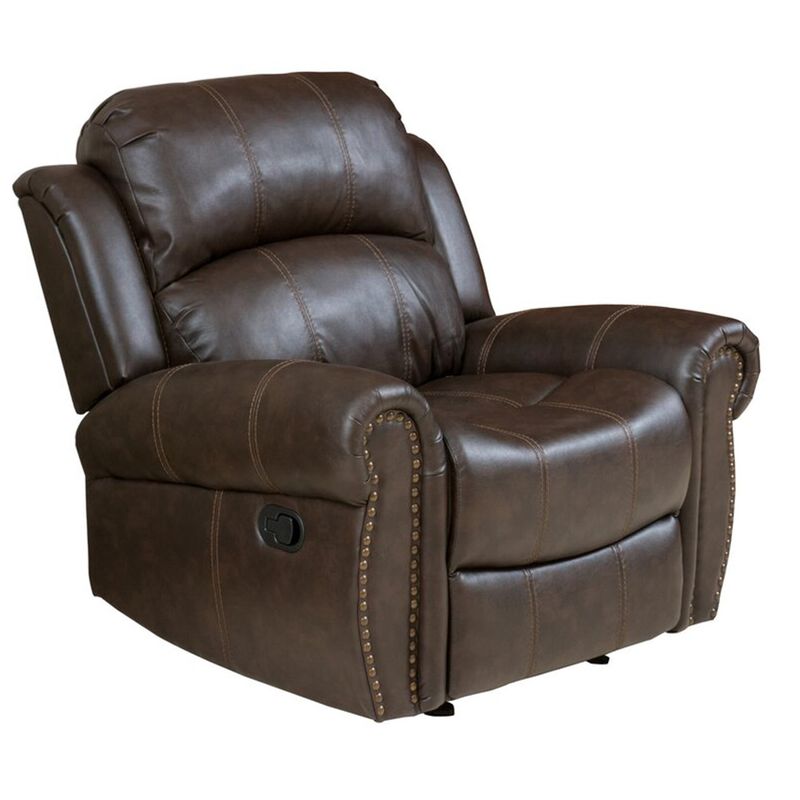 Merax Faux Leather Manual Glider Standard Recliner