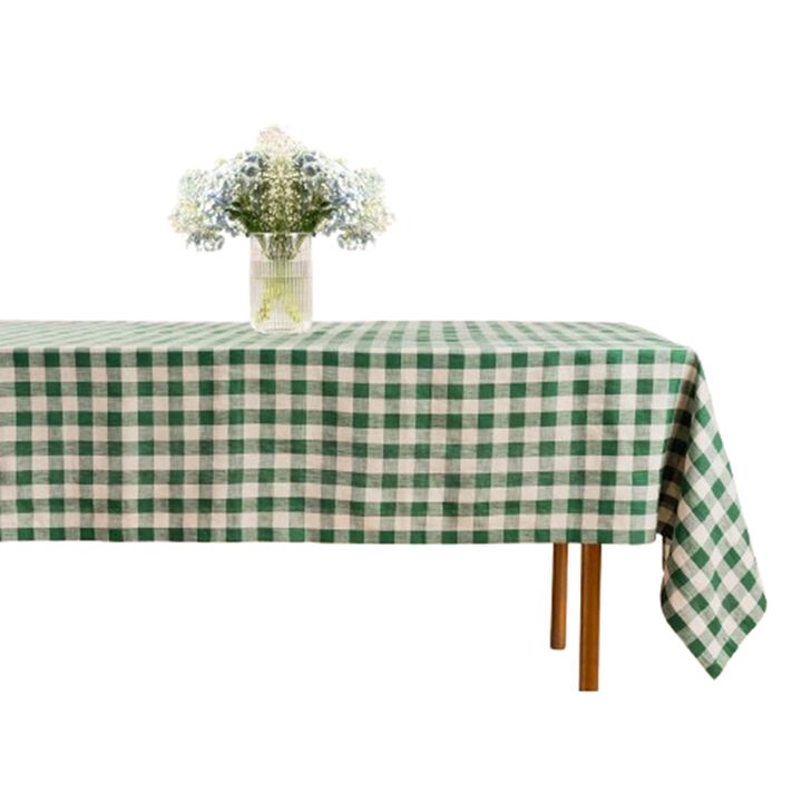 Solino Home 100% Pure Linen Tablecloth | Morgan Check