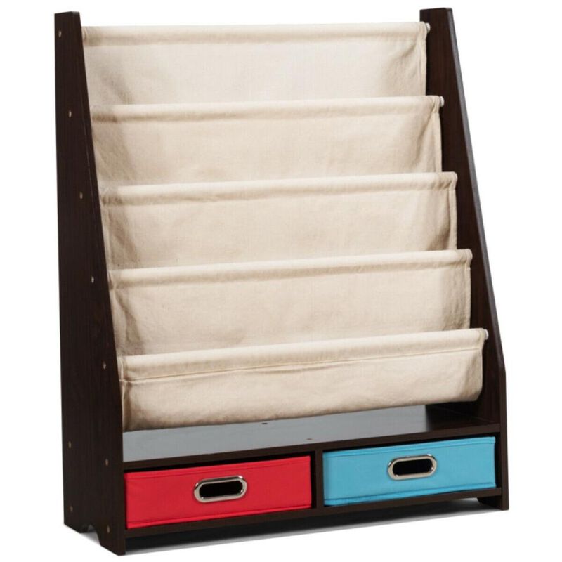 Hivvago Kids Book and Toys Organizer Shelves