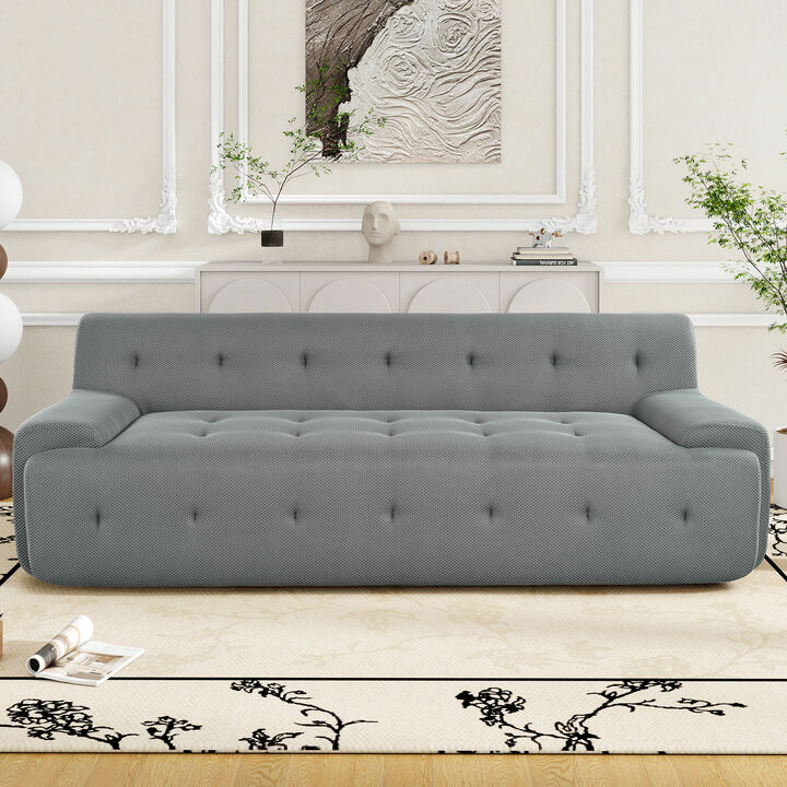Merax Modern Tufted Fabric Upholstered Sofa