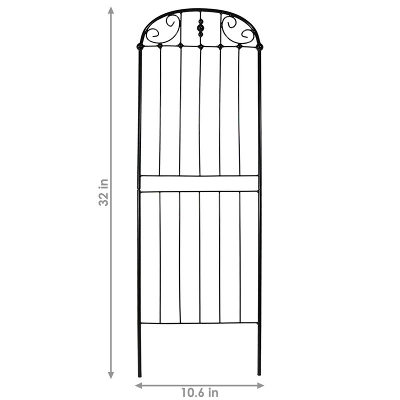 Sunnydaze 32 in Steel Wire Traditional Garden Plant Trellis - Set of 2