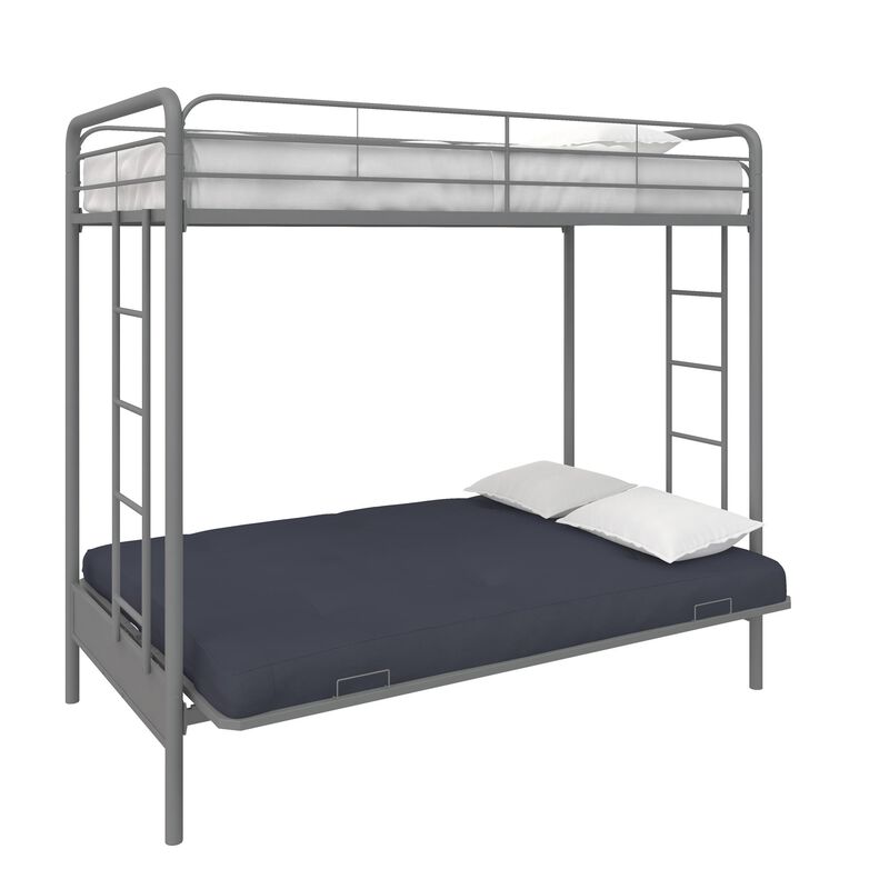 Atwater Living Metal Twin Over Futon Bunk Bed