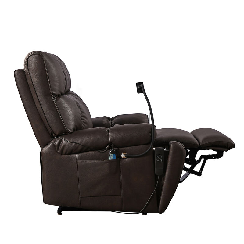 Electric Power Lift Recliner Chair with Massage, Heat & Phone Holder