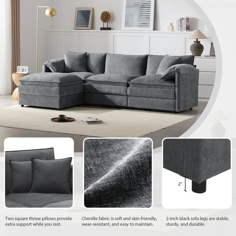 Merax Chenille Modular Sectional Sofa