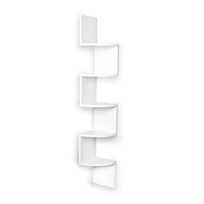 Large Laminated Corner Wall Mount Shelf