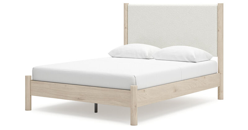 Queen Upholstered Panel Bed