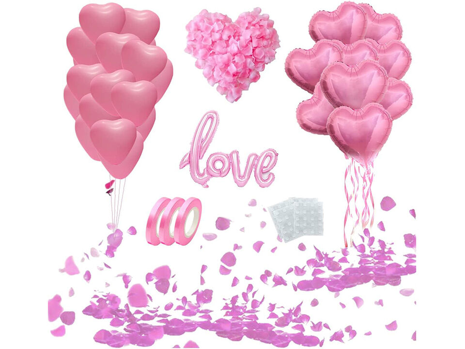 50 Pcs Pink Petals for Valentines Day,Propose Marriage,Wedding Party