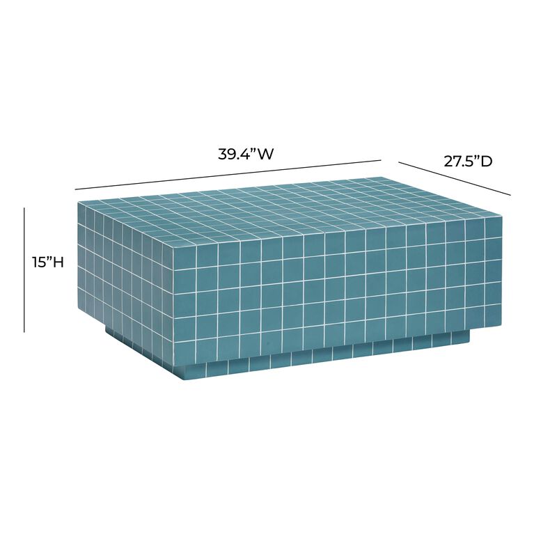 Mixie Taupe Tile Indoor / Outdoor Coffee Table