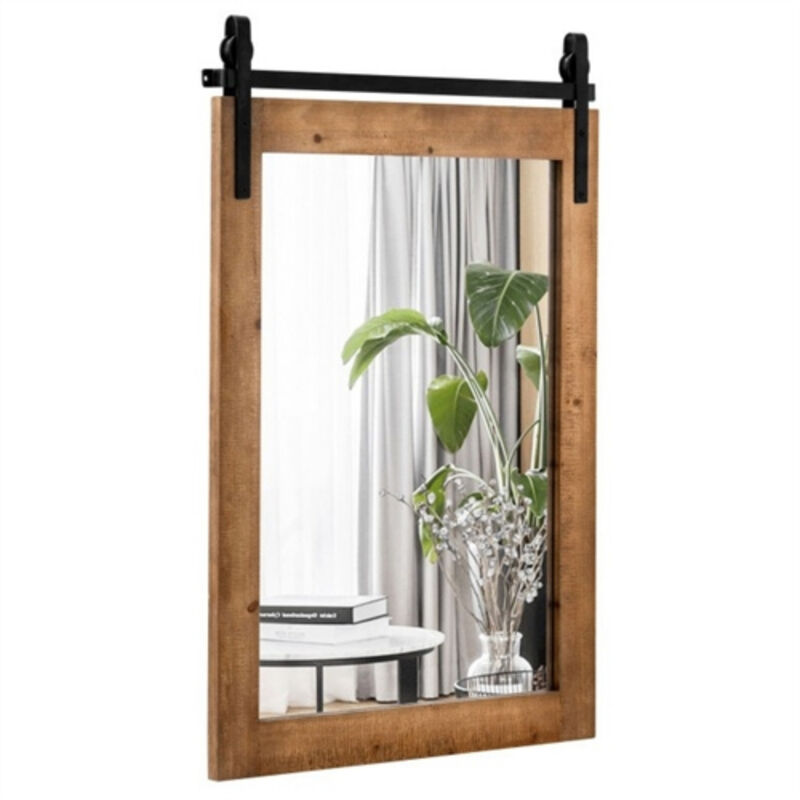 Rustic FarmHouse Wall Mounted Bathroom Mirror