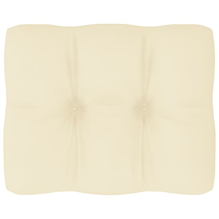 vidaX Pallet Sofa Cushion Cream 19.7"x15.7"x4.7"